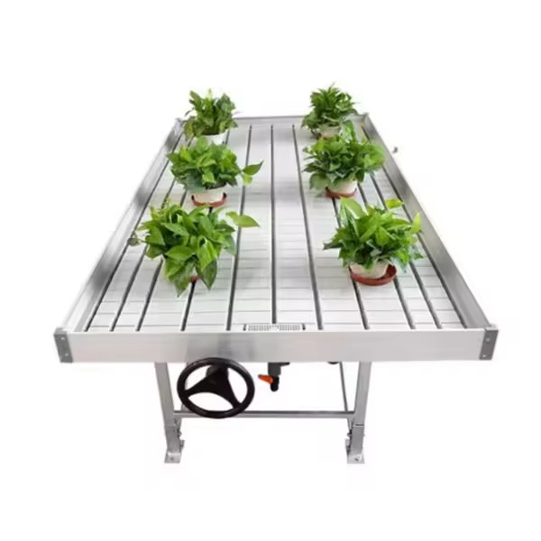Tuinbouw op maat Groentehuisbouw Tafel Hydroponische Ebb Flood Rolling Bench