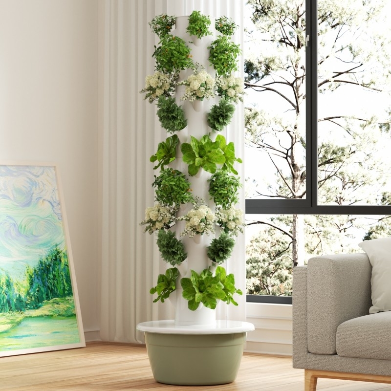 Gepersonaliseerde 5/7/9 lagen bodemloze hydroponische systeem groei toren voor indoor landbouw