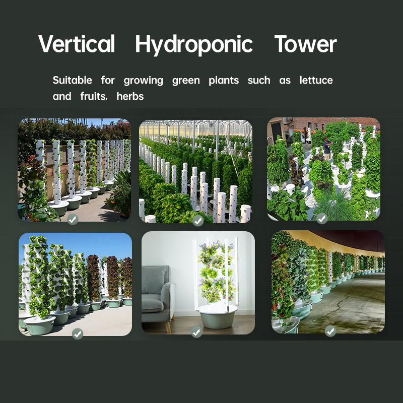 Gepersonaliseerde 5/7/9 lagen bodemloze hydroponische systeem groei toren voor indoor landbouw