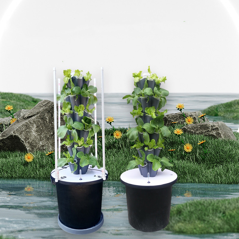 Gepersonaliseerde 5/7/9 lagen bodemloze hydroponische systeem groei toren voor indoor landbouw