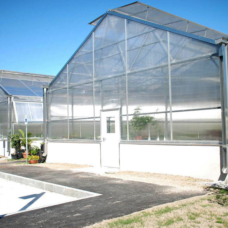 Veelzijdige Enkele Spant Multiwall Polycarbonaat Kas Ideaal voor Groenten Zaailingen Bloemen Achtertuin Landbouw