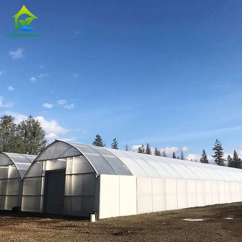 1.83m Systeem van de het Klimaatcontrole van Dep Grow Tunnel Greenhouse With van de Muurhoogte het Lichte